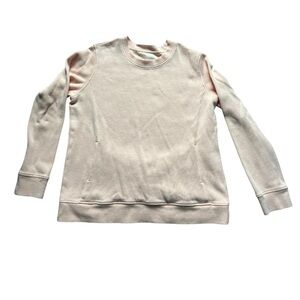 Duluth Trading Light Pink Ribbed crewneck
